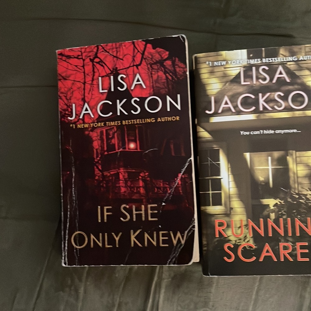 If She Only Knew by Lisa Jackson & Running Scared.